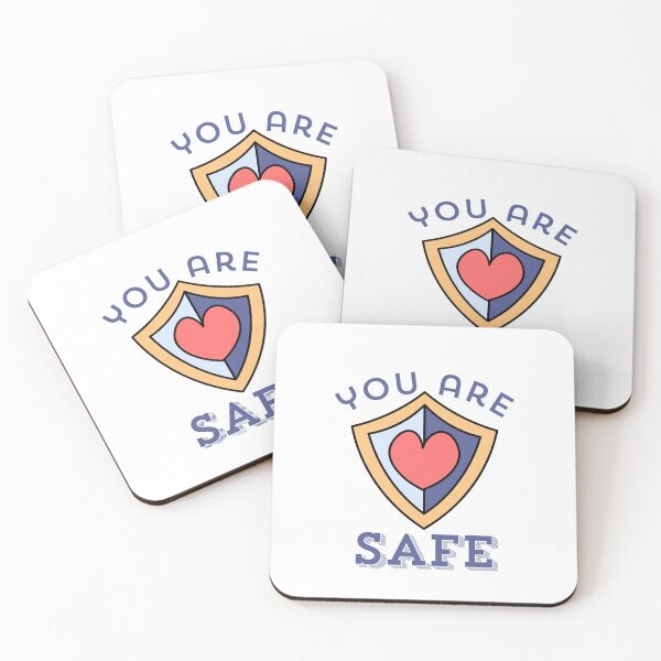 Item preview, You Are Safe – Emotional Safety Love Design with Heart Shield designed and sold by HubCreates.