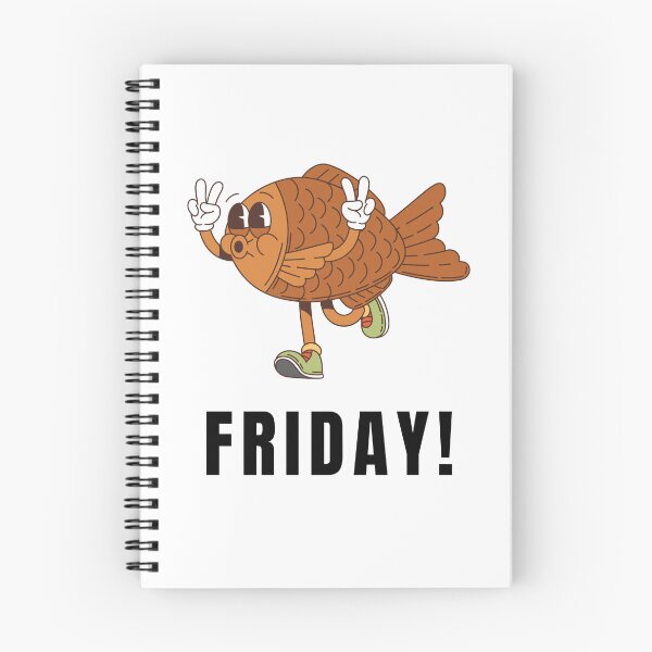 Item preview, Funny Friday Fish – Cute Running Fish Celebrating Friday designed and sold by JustFunnyStuff.