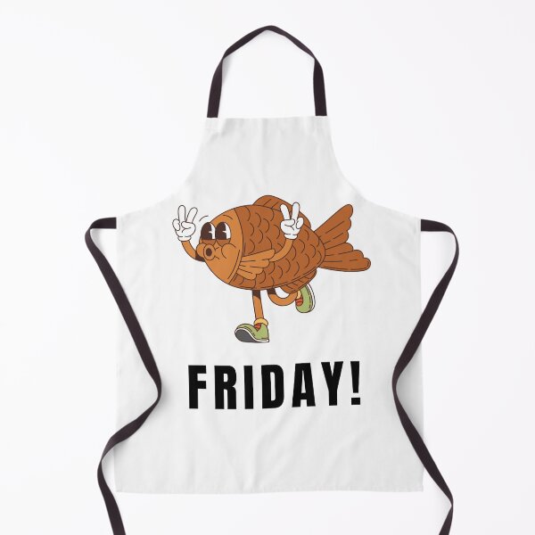 Item preview, Funny Friday Fish – Cute Running Fish Celebrating Friday designed and sold by JustFunnyStuff.