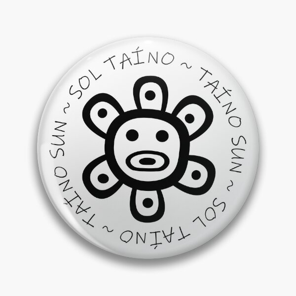Artikelvorschau, Taino Sonne Puerto Rico Taino Symbole Schwarz entworfen und verkauft von byDarling.