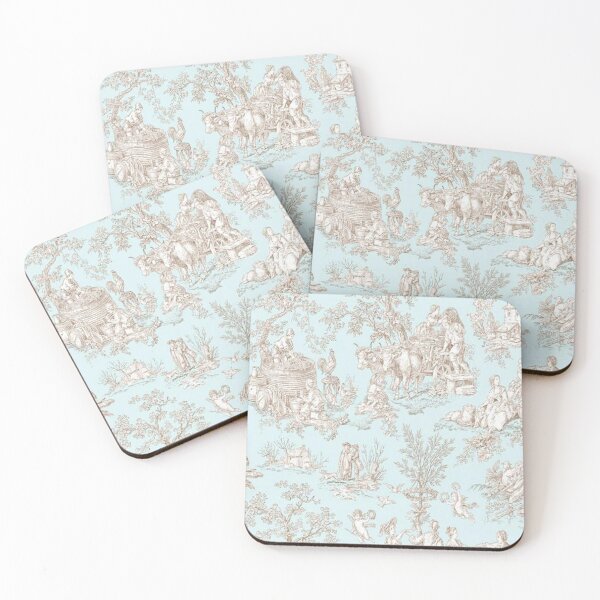 Item preview, French Country Toile Blue designed and sold by Kristina  Sale.