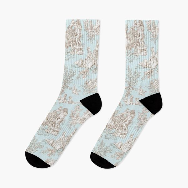 Item preview, French Country Toile Blue designed and sold by Kristina  Sale.
