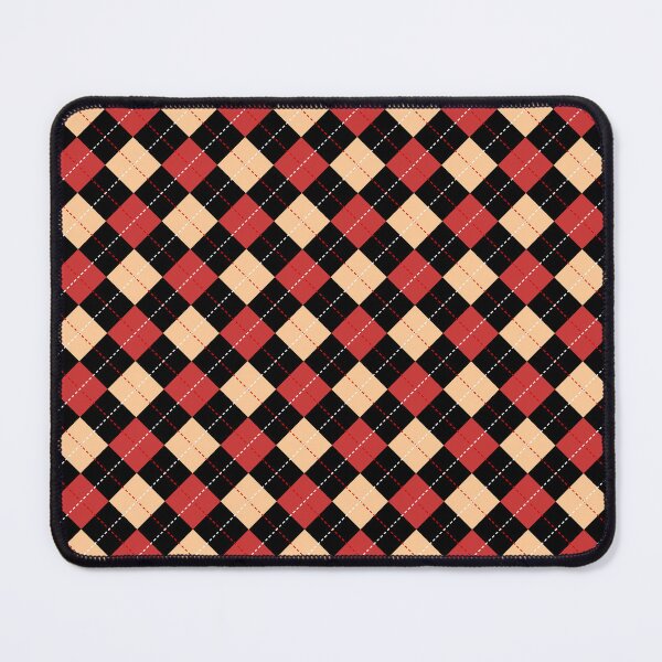 Item preview, Checkered Pattern Red And Black designed and sold by Isma Saleem.