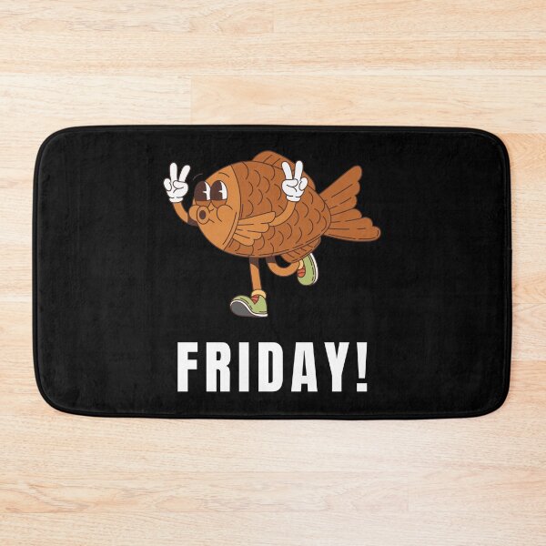 Item preview, Funny Friday Fish – Cute Running Fish Celebrating Friday designed and sold by JustFunnyStuff.