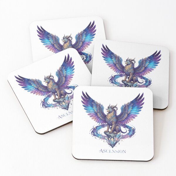 Item preview, "Celestial Ascension: Mythical Griffin & Crystal Galaxy" designed and sold by Blue Bird  Designs.