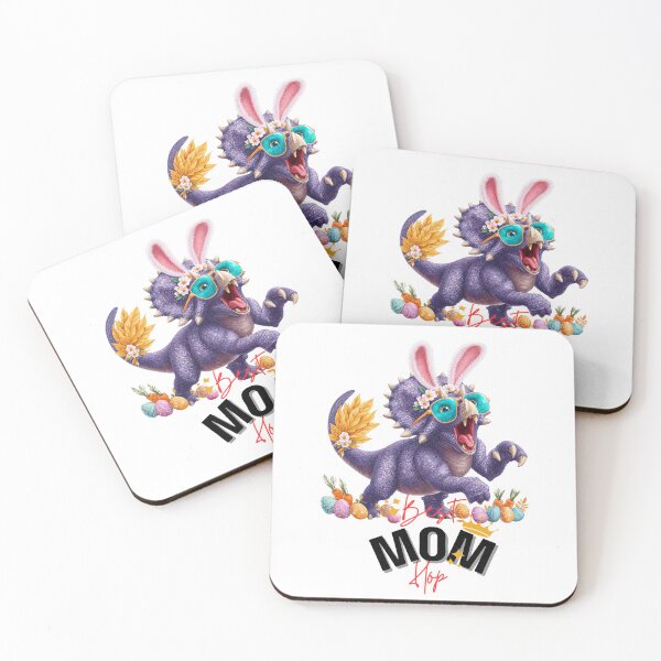 Item preview,  Cute Triceratops Nurse Bunny with Easter Eggs. Best mom designed and sold by Anastasiia Yurevych.