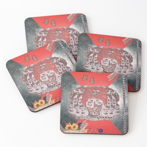 Item preview, Butterfly Flower Face Collage designed and sold by Charlene Lanzel.