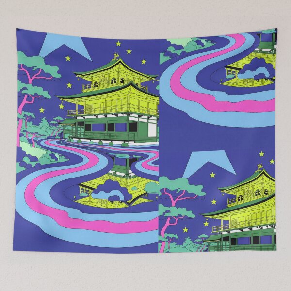 Item preview, Kinkaku-Ji Kyoto Temple of the Golden Pavilion Groovy designed and sold by bearslover.