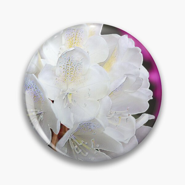 Item preview, Brilliant 3D White Rhododendron designed and sold by BostonArcImage.