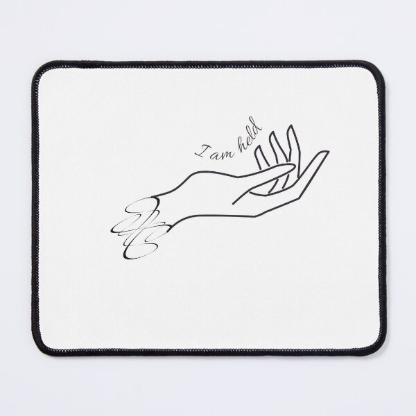 Item preview, I Am Held – Minimal Line Art Hand Illustration | Gentle Mental Health Wall Art designed and sold by twilightprints.