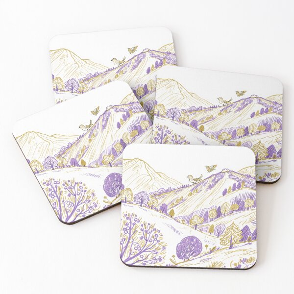 Item preview, Lavender Valleys and Golden Alpine Peaks designed and sold by zzz888.