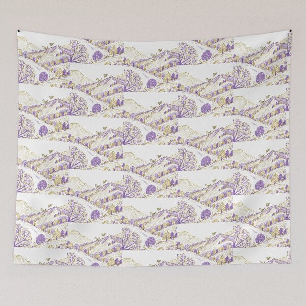 Item preview, Lavender Valleys and Golden Alpine Peaks designed and sold by zzz888.