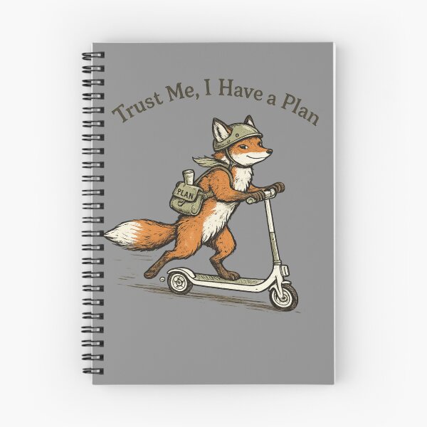 Item preview, Trust Me, I Have a Plan – Funny Fox on Scooter Design designed and sold by PrintHorizonD.