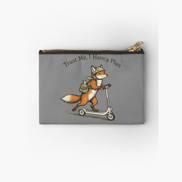 Item preview, Trust Me, I Have a Plan – Funny Fox on Scooter Design designed and sold by PrintHorizonD.