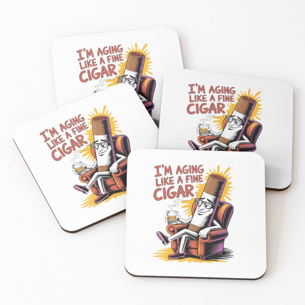 Item preview,  I'm Aging Like A Fine Cigar Funny Fathers Day Dad Idea Adult T-Shirt designed and sold by Martysstore.