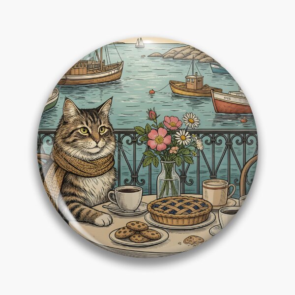 Item preview, Vintage Autumn Café Postcard Halifax designed and sold by CoffeeinBloom.