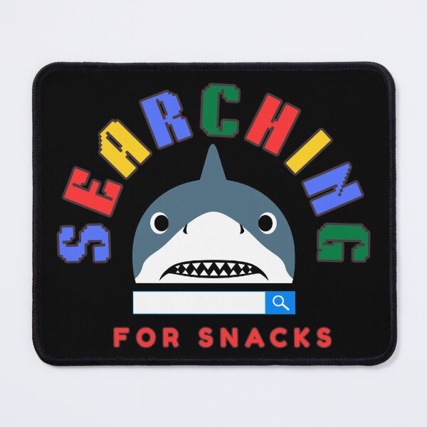 Item preview, Funny Shark Internet Search Bar Snack Hunter Art designed and sold by ChathuStrokes.