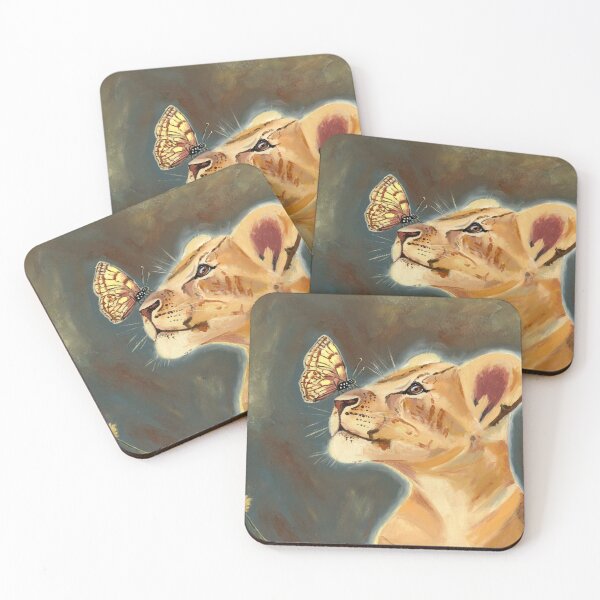 Item preview, Lion Cub and Butterfly Glow designed and sold by BB Creative Art Shop.