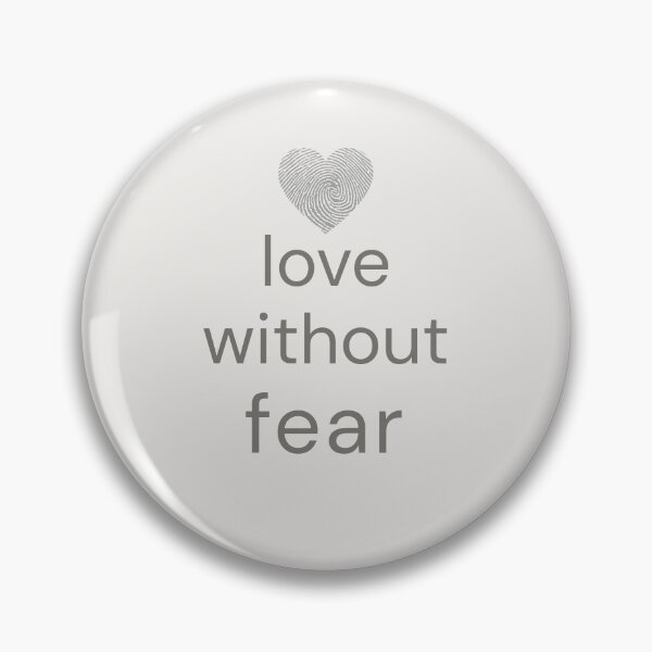Item preview, Love Without Fear Minimal Heart Design designed and sold by Minimalist Typography.