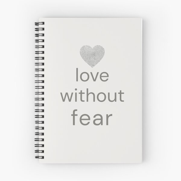 Item preview, Love Without Fear Minimal Heart Design designed and sold by Minimalist Typography.