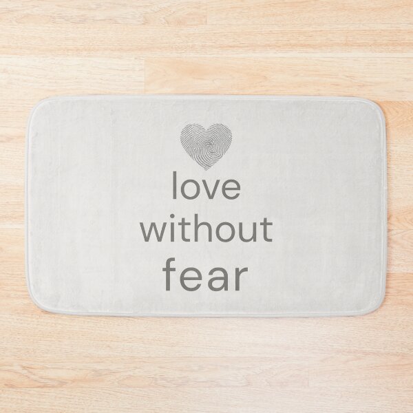Item preview, Love Without Fear Minimal Heart Design designed and sold by Minimalist Typography.