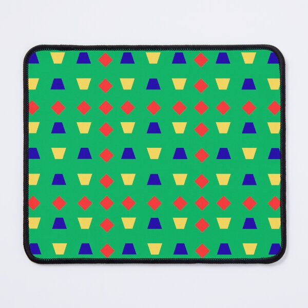 Item preview, Multi Coloured Polygons on Green background pattern designed and sold by fev-rocks.