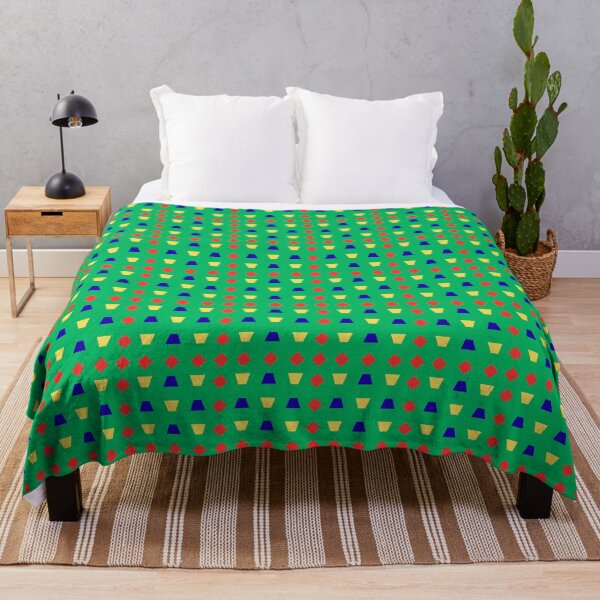 Item preview, Multi Coloured Polygons on Green background pattern designed and sold by fev-rocks.