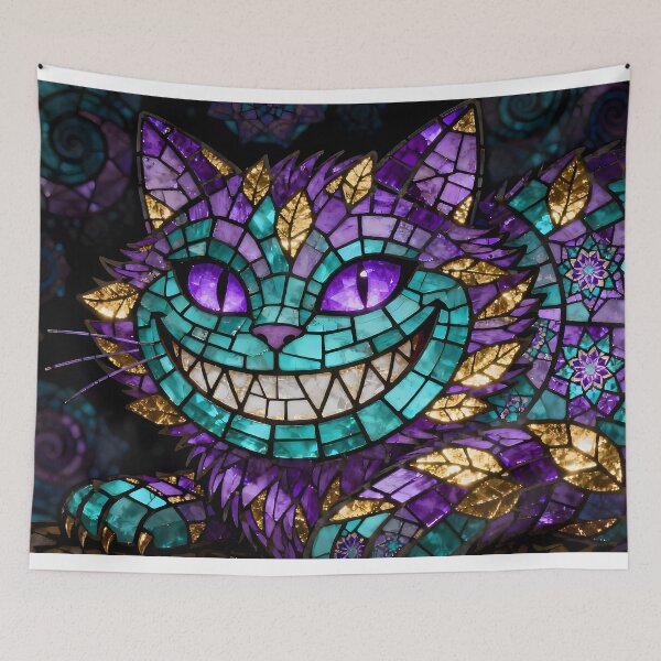 Item preview, Stained Glass Cheshire Cat designed and sold by Art_By_Sam.