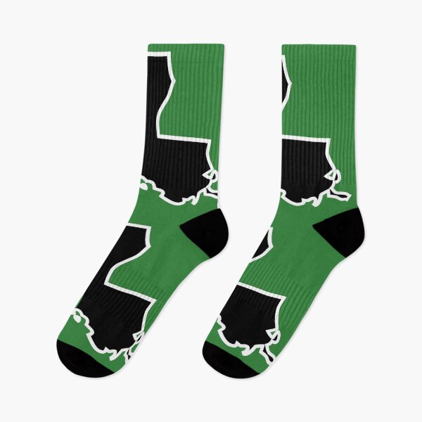 Item preview, Louisiana State Outline with Mardi Gras Colors designed and sold by Boot Culture.