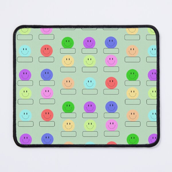 Item preview, Smiles Colorful Name Tags Labels Stickers Prints Posters Wall Art Magnet Home Coffee Cup Decoration TShirt Stationary Notebook Magnet Hat Kitchen Work School Office Redbubble Shop designed and sold by Saritas Boutique Shop.
