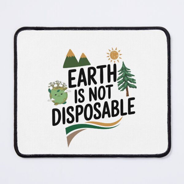 Item preview, Earth Is Not Disposable | Eco Awareness Nature T-Shirt designed and sold by RALYSHOP.