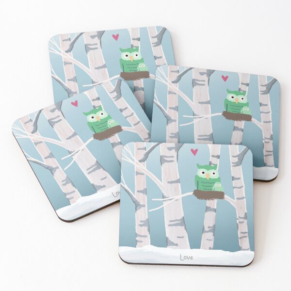 Item preview, Owls in Birches designed and sold by Morrison Witchery.