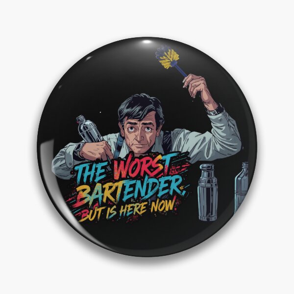 Item preview, The Worst Bartender, But is here now. Retro style designed and sold by Mosogoloso.