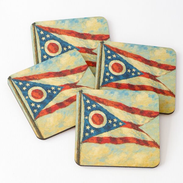 Item preview, Ohio State Flag designed and sold by TinCatOutPost.