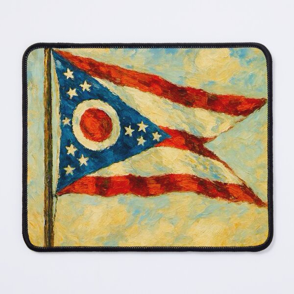 Item preview, Ohio State Flag designed and sold by TinCatOutPost.