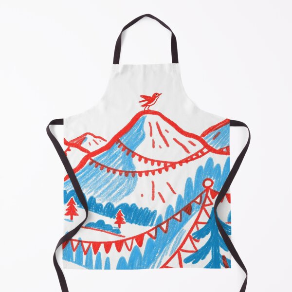 Item preview, Whimsical Mountain Festival with Red Birds designed and sold by zzz888.