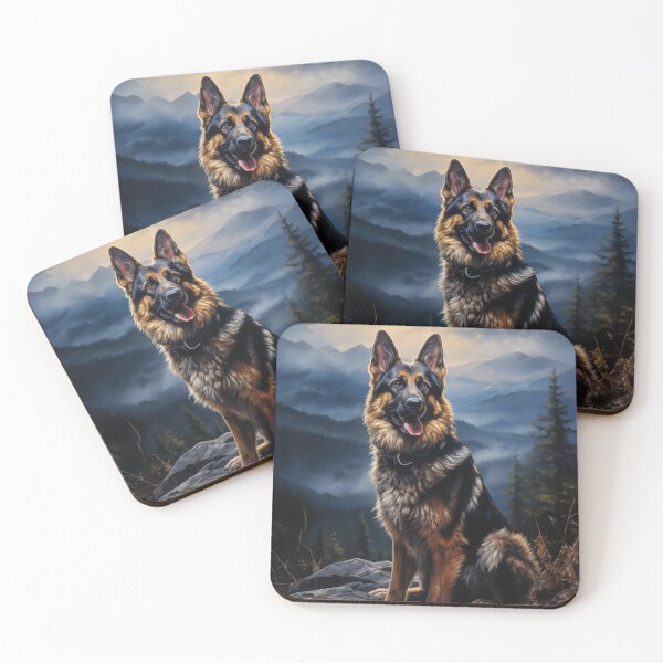 Item preview, German Shepherd on a Mountain designed and sold by PetsArt.