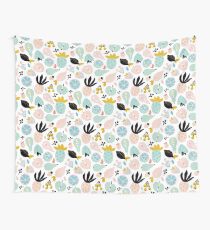 Abstract fruits pattern on pastel colors Wall Tapestry