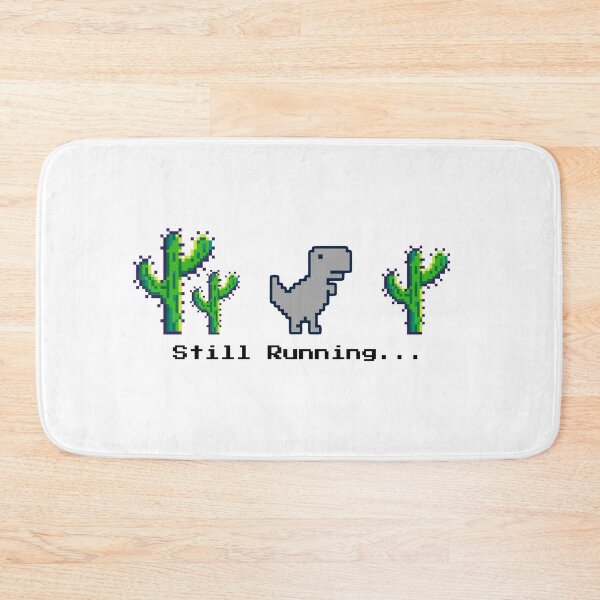 Item preview, Still Running Offline Dino Game Retro Pixel Art designed and sold by ChathuStrokes.