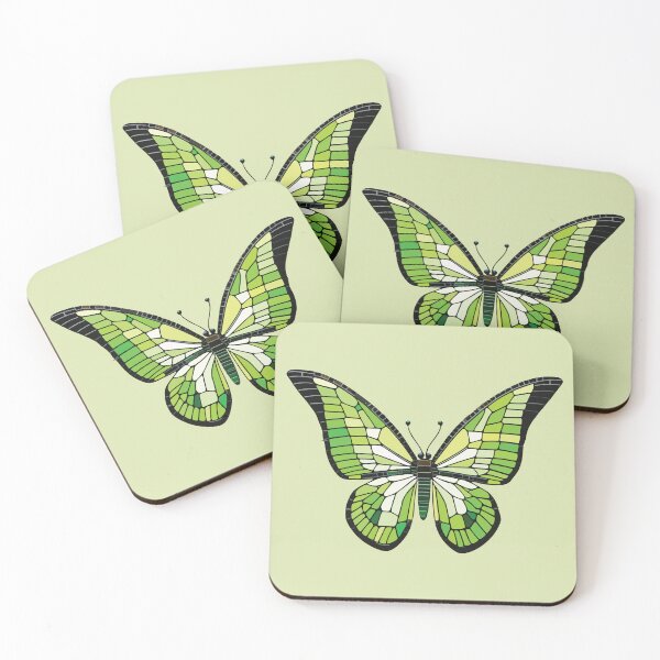 Item preview, mosaic Ornithoptera priamus butterfly designed and sold by designmari.