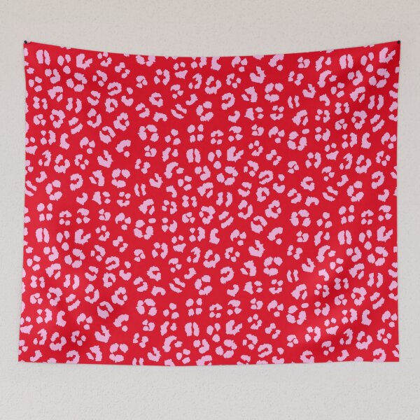 Item preview, Red and Pink Leopard Cheetah Spots Print Pattern  designed and sold by OneThreeSix.