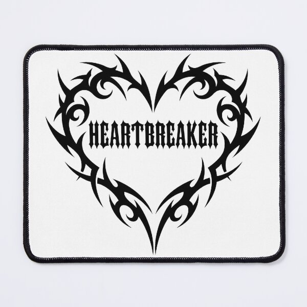Item preview, Heartbreaker Neo Tribal Y2K Black Tattoo Heart designed and sold by DigitalAnnaBanana.