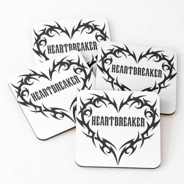Item preview, Heartbreaker Neo Tribal Y2K Black Tattoo Heart designed and sold by DigitalAnnaBanana.