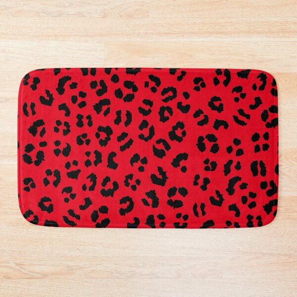 Item preview, Red and Black Leopard Cheetah Spots Print Pattern  designed and sold by OneThreeSix.