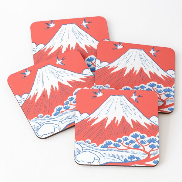 Item preview, Swallows Over the Crimson Snowy Peak designed and sold by zzz888.