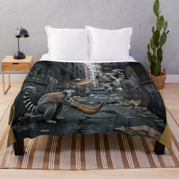 Item preview, Ring-Tailed Lemurs Playing Jai Alai designed and sold by Tridentulus.