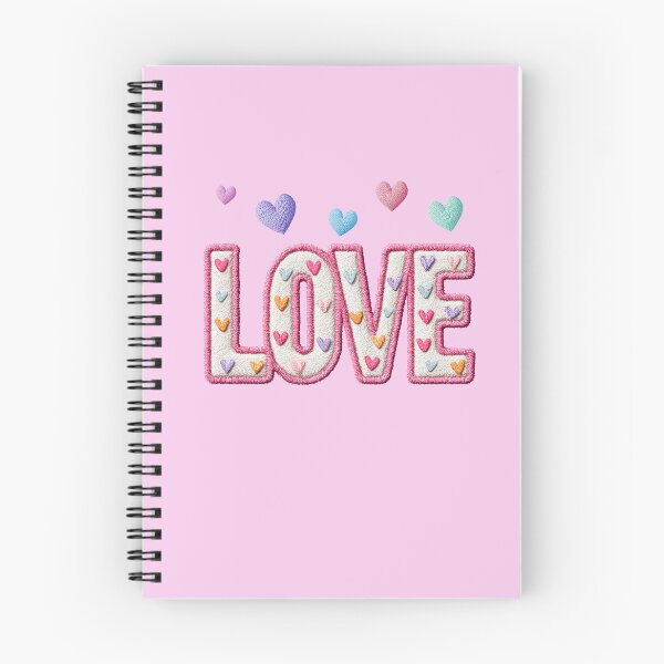 Item preview, Chenille LOVE Hearts Patch designed and sold by M&A Design House.