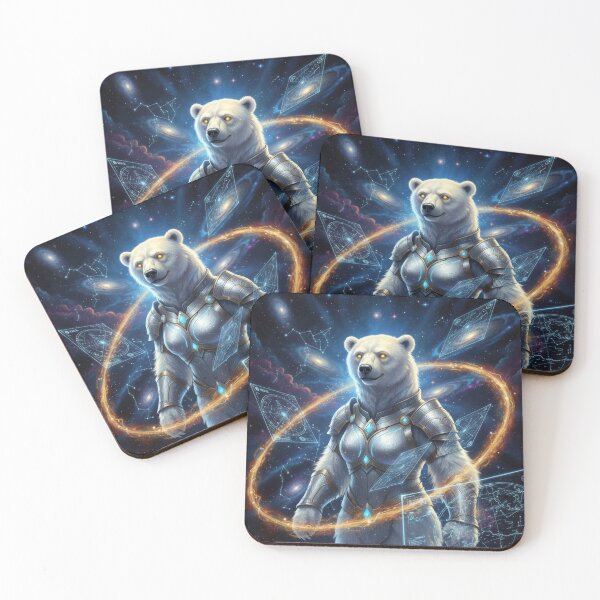Item preview, Cosmic Polar Bear - Astra designed and sold by Cosmic Zoo.