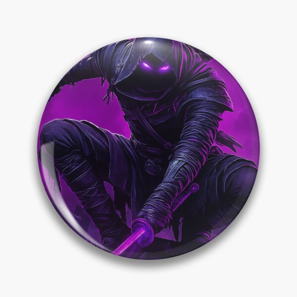 Item preview, Ninja with glowing swords at night designed and sold by PetsArt.