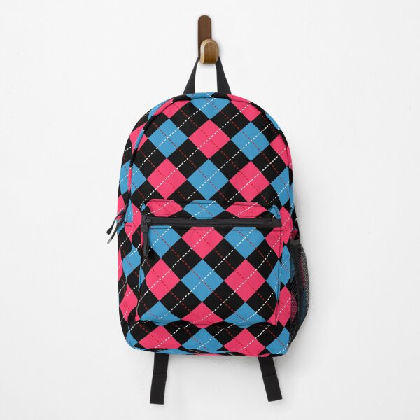 Item preview, Checkered Pattern Blue And Pink designed and sold by Isma Saleem.